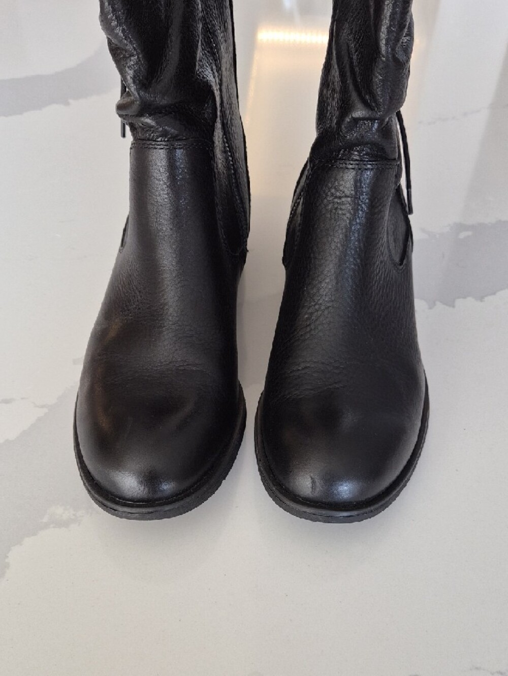 Sofft Black Mid-Calf Lace-Up Boots with Side Zip - Picture 5 of 9